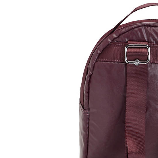 Kipling Kae Klassieke Metallic Rugzak Bordeaux | België 1629UZ